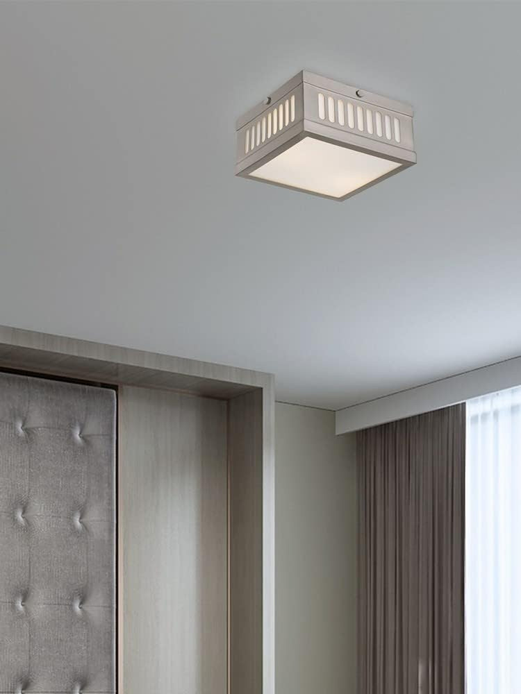 Lighting 73162-91 Prentice 2 Light Ceiling Mount, Brushed Nickel