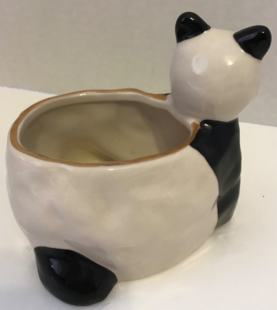 Anthropologie Gail CC “Panda” Planter