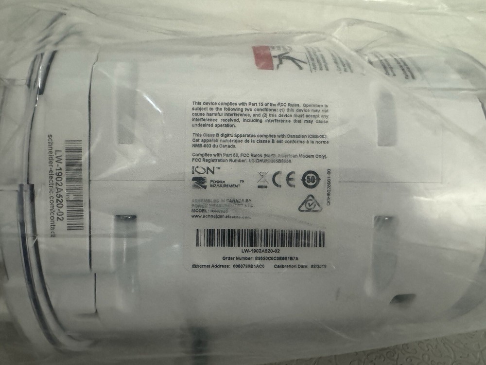 Schneider Electric Square D ION8650 C 32mb Power Meter – New (missing/open box)