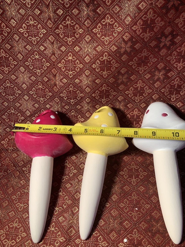 Terra Cotta Mushroom Watering Stakes