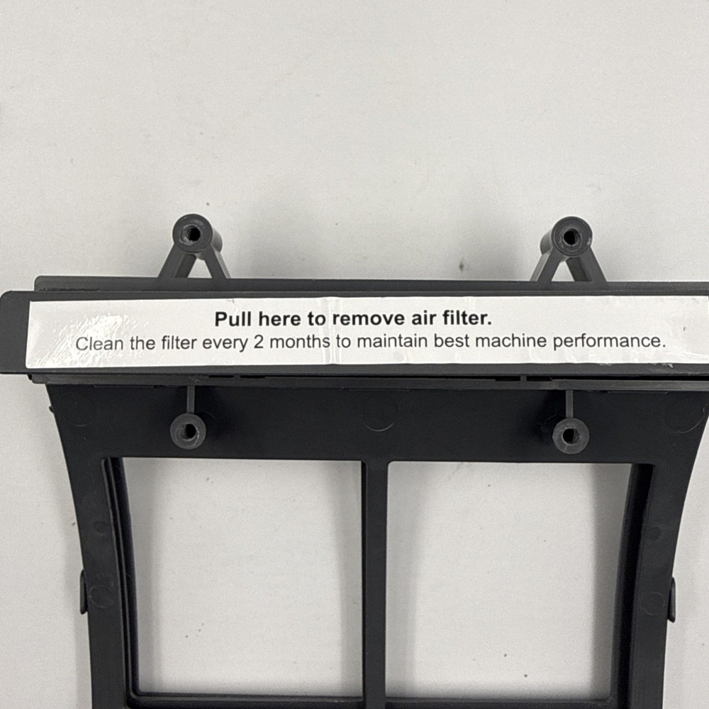 OEM GE Profile Opal 2.0 Ice Maker Rear Air Filter & Frame Replacement - Gray
