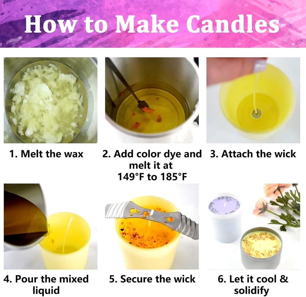 Candle Making Dye Chips Colors