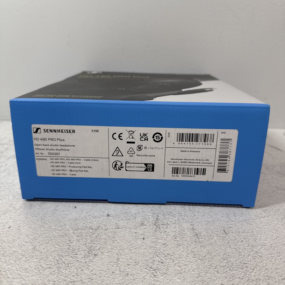 Sennheiser HD-490 PRO Plus Professional Reference Studio Headphones Open-Back