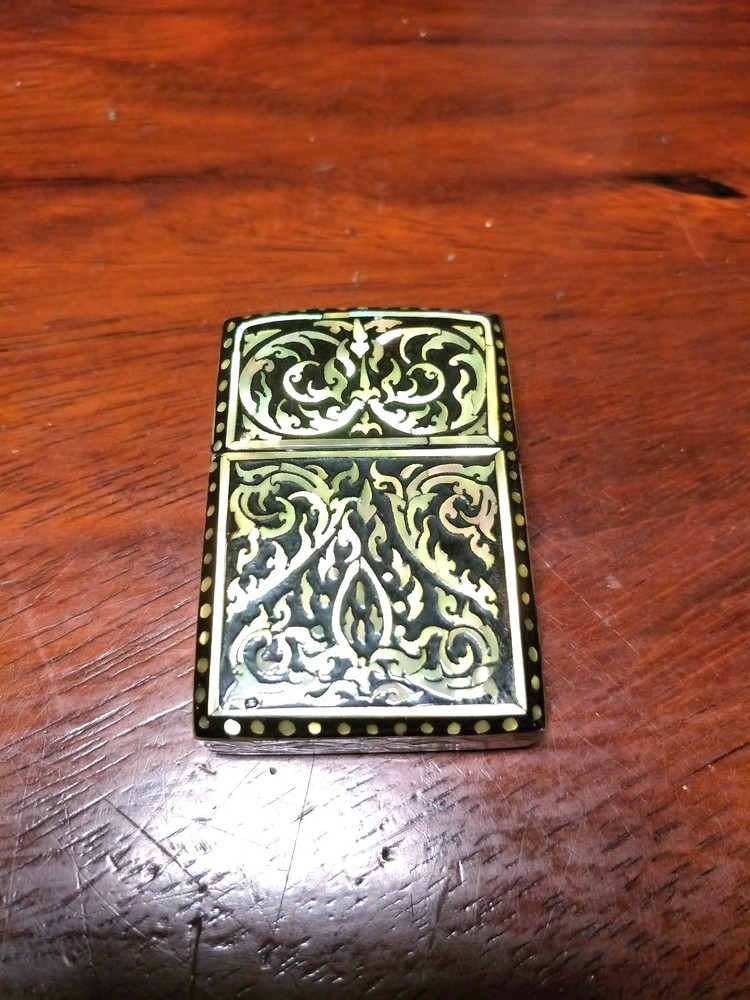 Vintage Thai pattern Gas Cigarette Lighter for Collection