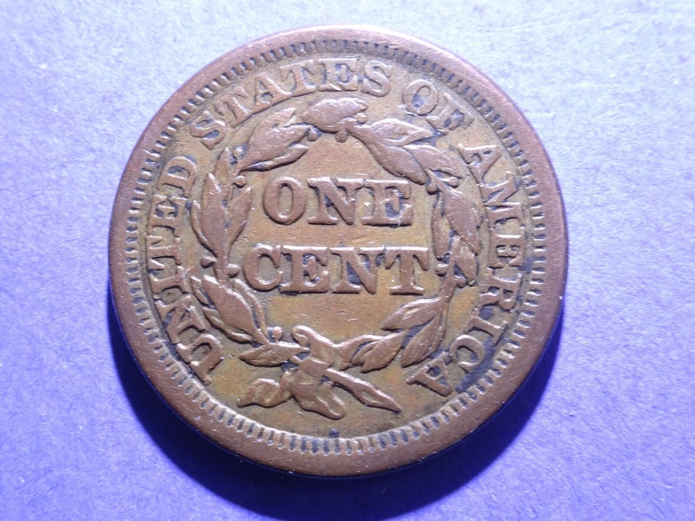1853 Large Cent VF