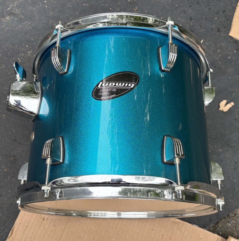 Ludwig Accent CS Combo Blue Drum 12” Tom Drum