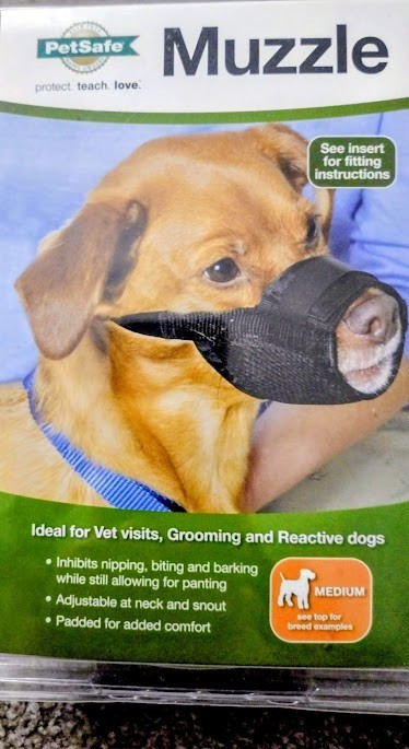 PetSafe Muzzle Medium. Black.  New In Box.