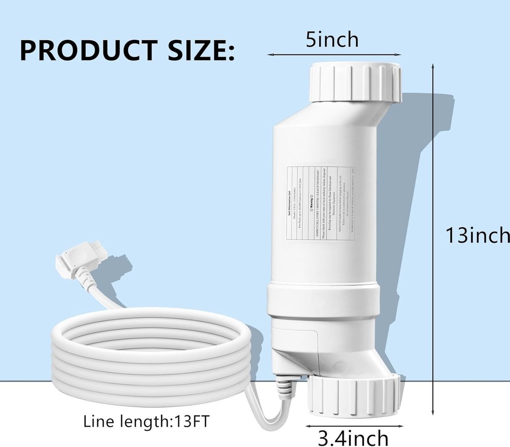 Autoverve Salt Chlorinator Generator Replacement, Pool Sanitizing System
