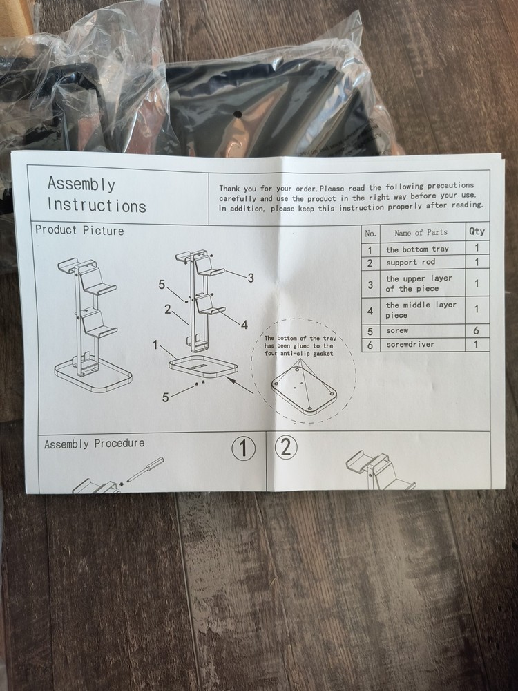 2 Tier Desktop Controller Holder Gaming Accessories Organizer