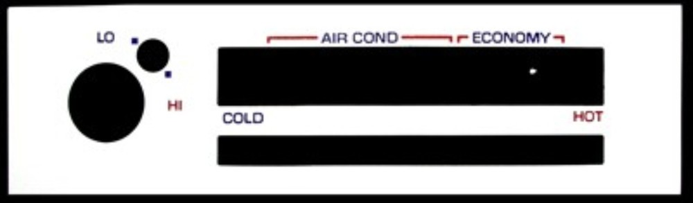 Chevrolet Camaro 1982-1989 White Face AC Panel