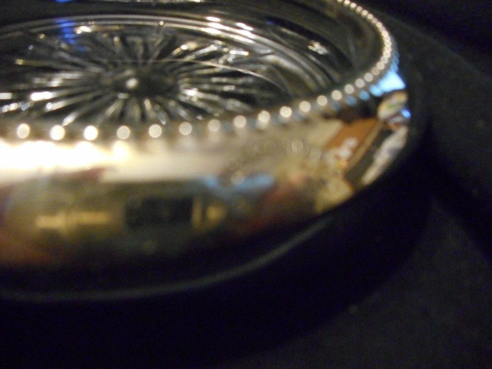 Vintage Glass Coasters by Blackinton Silverplate Rim