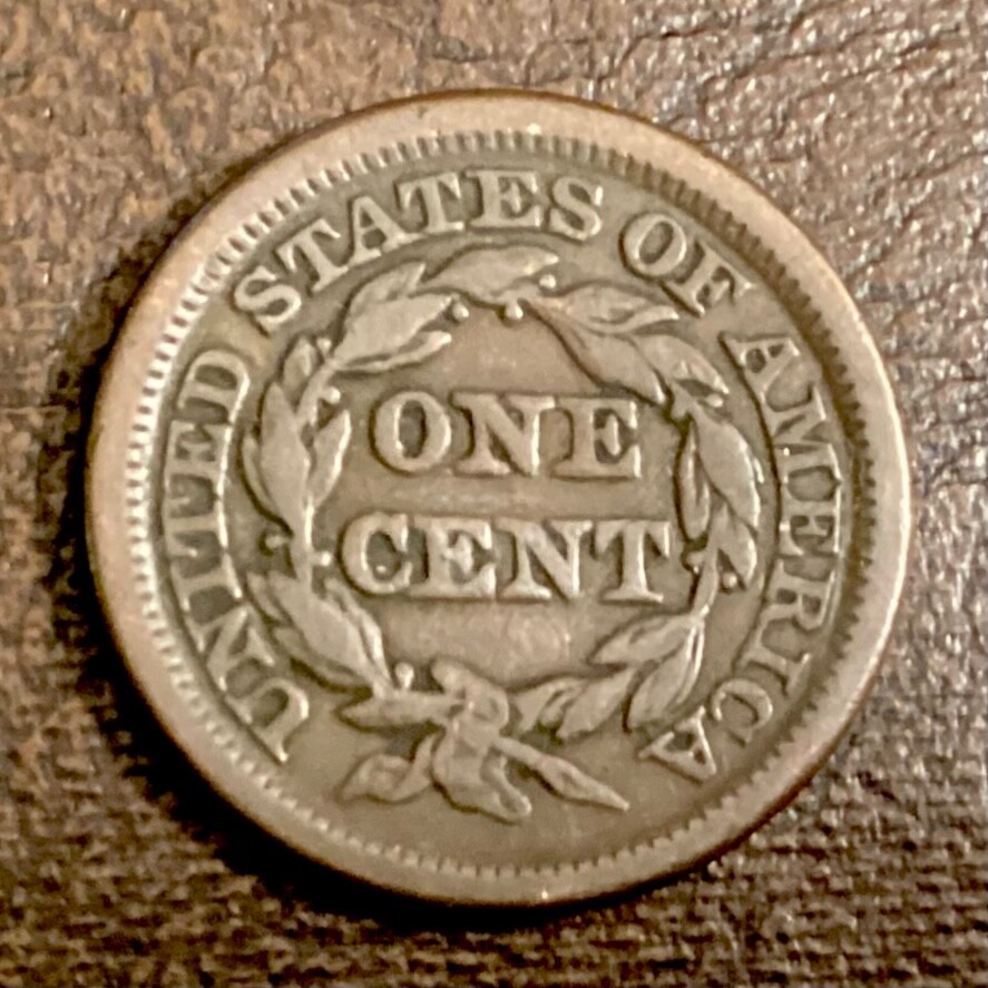 1848 US Large Cent cd -
