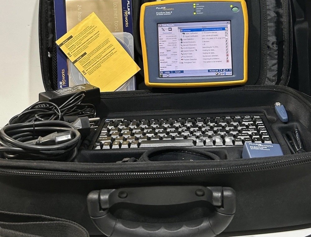Fluke EtherScope Series II , Network Assistant ES2-PRO-I W/Case,charge&keyboard