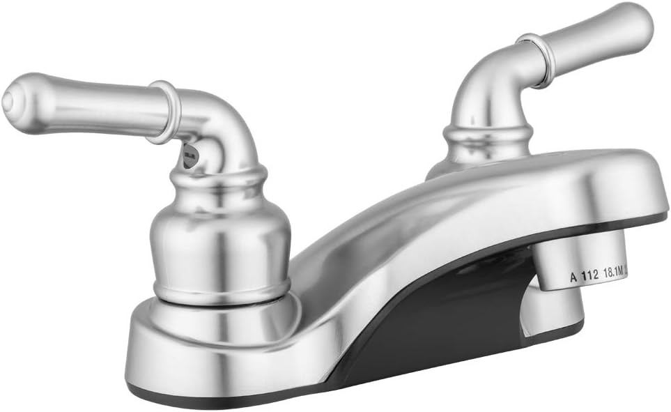 Bathroom sink faucet brushed nickel