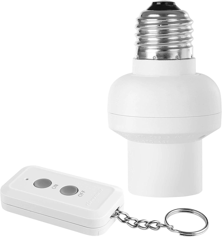 DEWENWILS Remote Control Light Lamp Socket Wireless Light Switch Kit E26/E27