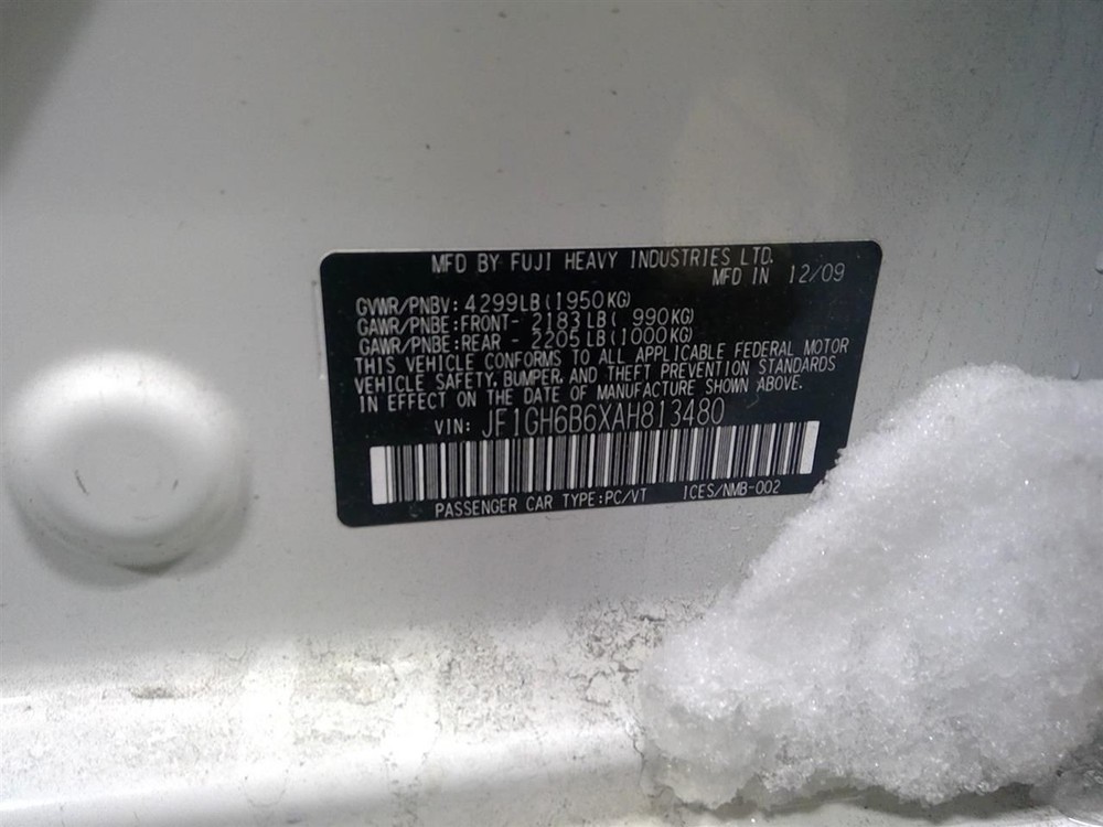 Automatic Transmission Control Module Fits 10 IMPREZA 30919AB290