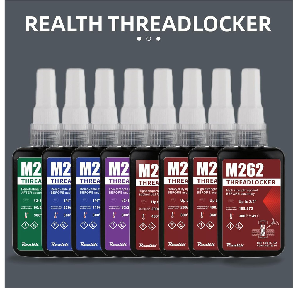 Threadlocker M222 Purple 50ml Low Strength, Thread Locker Lock Tight