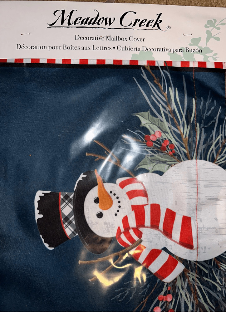 Snowman Christmas Decorative Mailbox Cover NWT