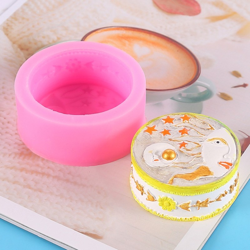 Quality Silicone Molds Moon Sun Pattern for Makers Soap Creators DIY Use