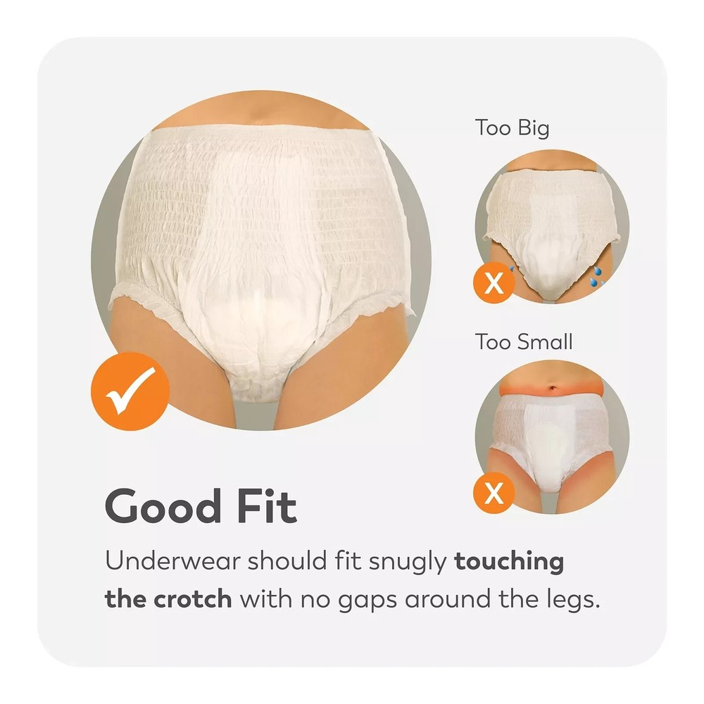 Tranquility Disposable Underwear Medium 72 Ct