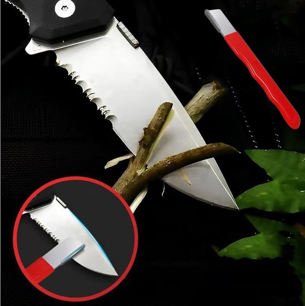 2 Pcs Scissor Sharpener Pruning Tool Sharpener, Garden Tool