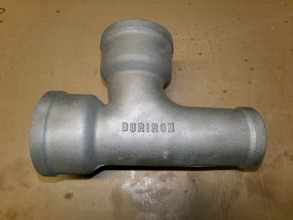 Duriron 3 x 3 Sanitary Tee Part# D5052