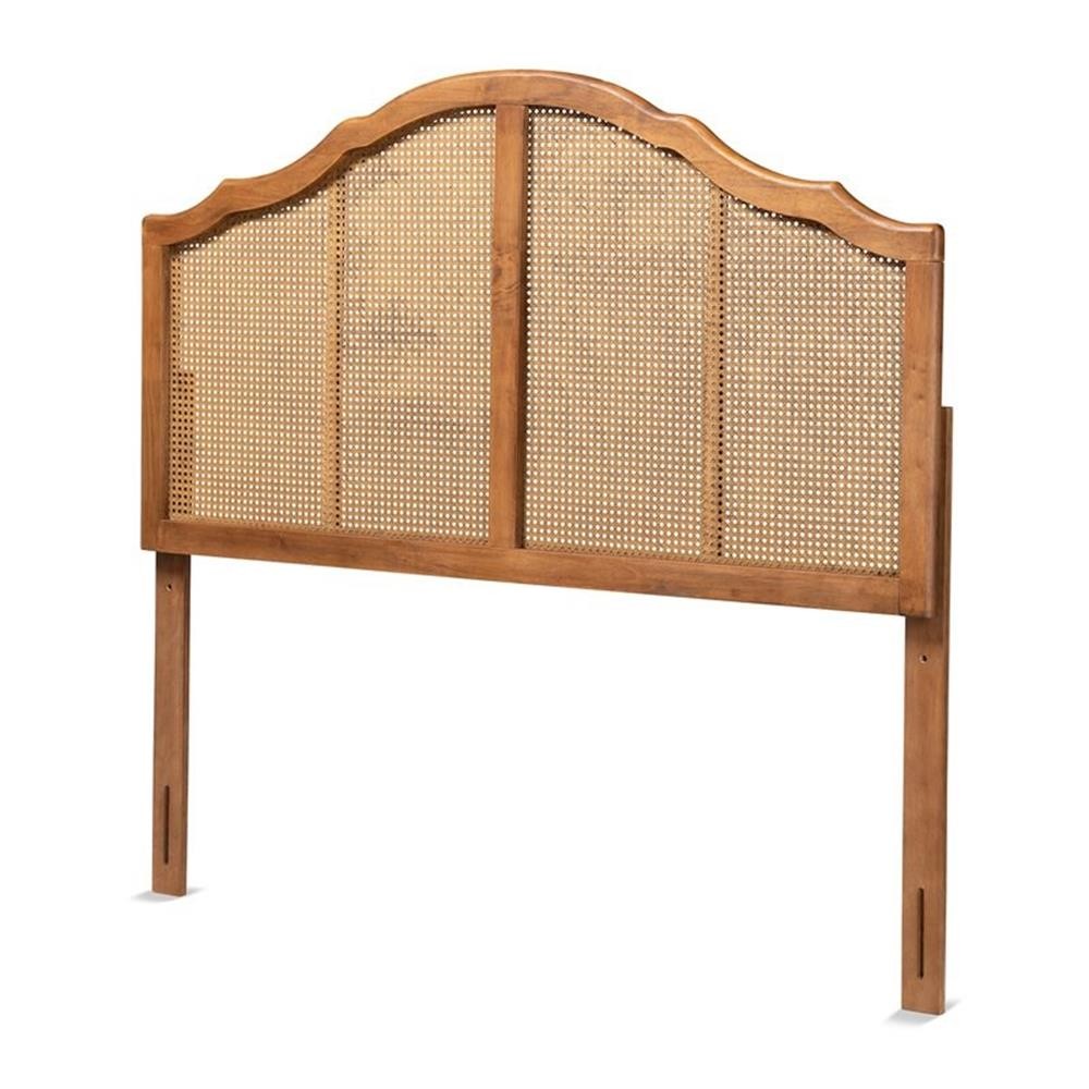 Baxton Studio Iris Walnut Finished Wood Queen Size Arched Headboard