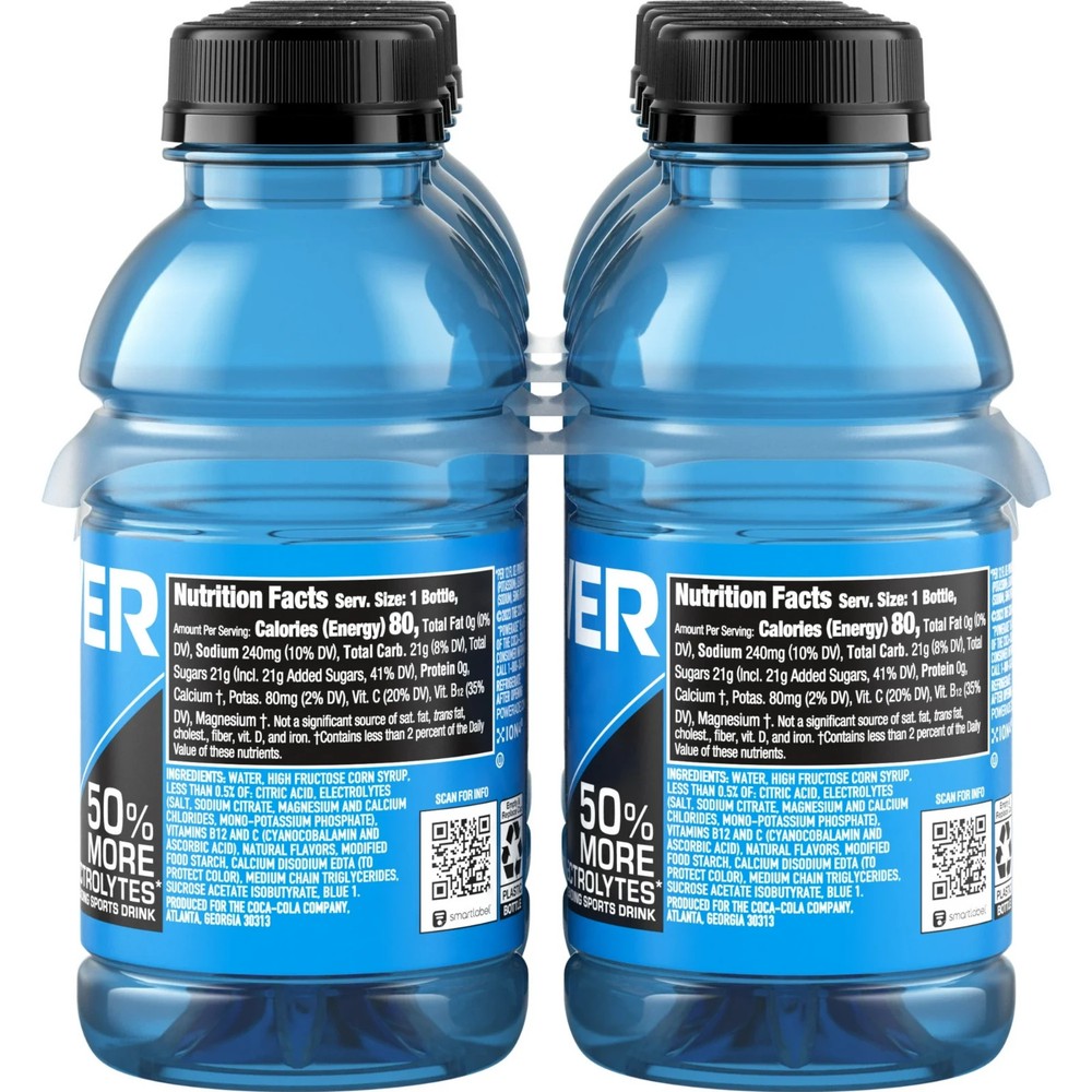 POWERADE Mountain Berry blast Bottles 12 fl oz 8p pack....