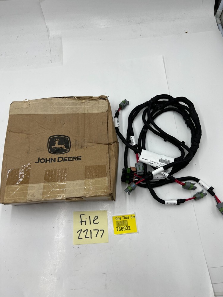 Genuine OEM John Deere Engine Ignition System Wiring Harness DZ122833 Black