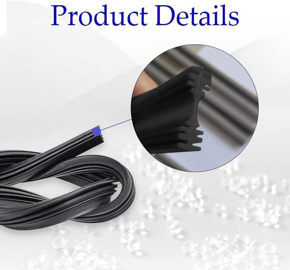 4pcs 28" Silicone Windshield Wiper Blade Refills Frameless Universal Fit