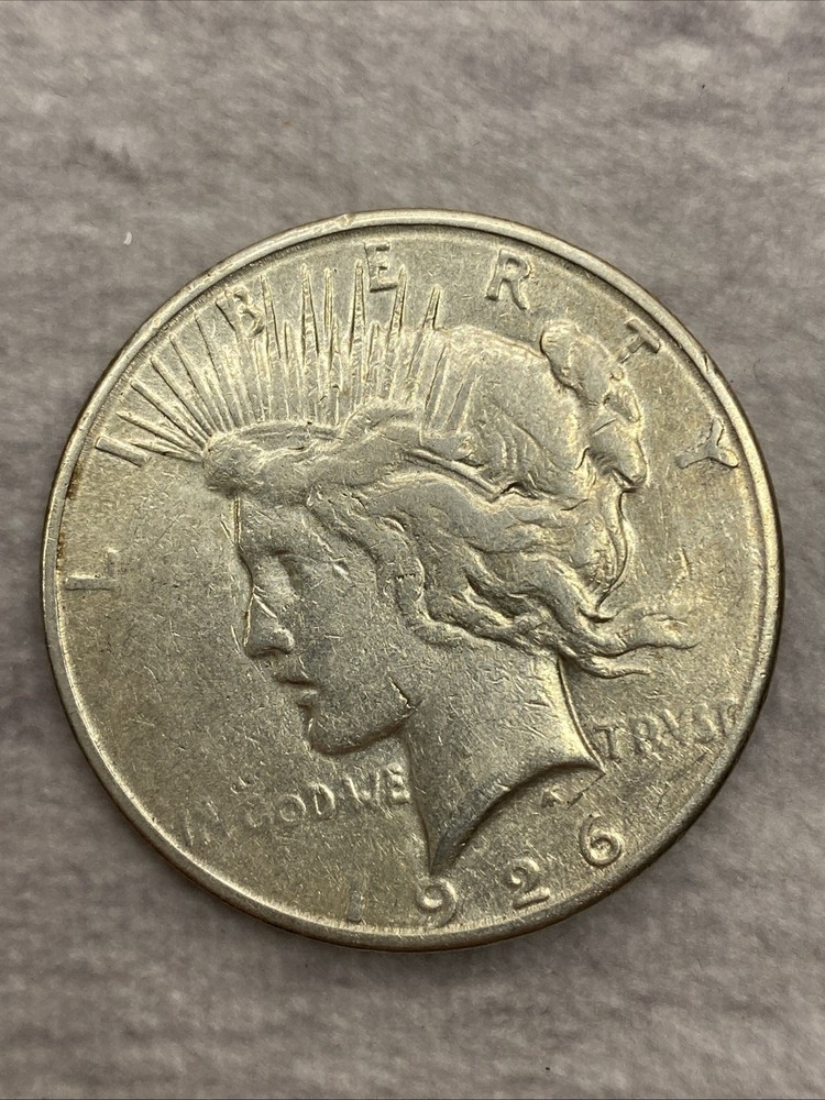 1926 S Peace Dollar 90% Silver Cleaned Circulated