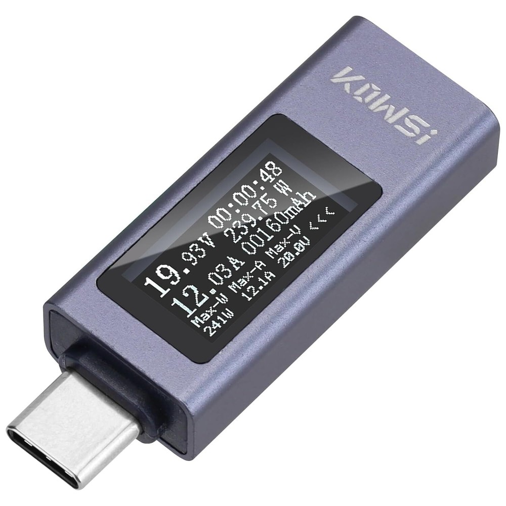 USB Type-C Power Tester Voltage Current Capacity Meter USB-C Multimeter 4-30V