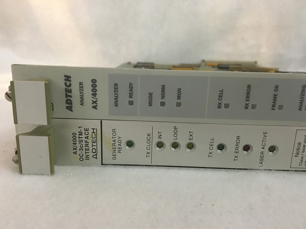 Adtech AX/4000 0C-3c/STM-1 Interface #400301 w/ Analyzer #400500