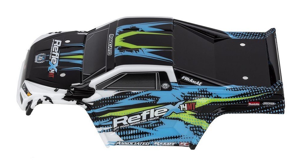 Team Associated - Reflex 14MT Body Set, Blue/White