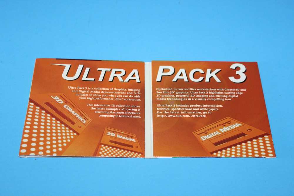 Sun Microsystems Ultra Pack 3D Graphics 2D Imaging & Digital Media Software