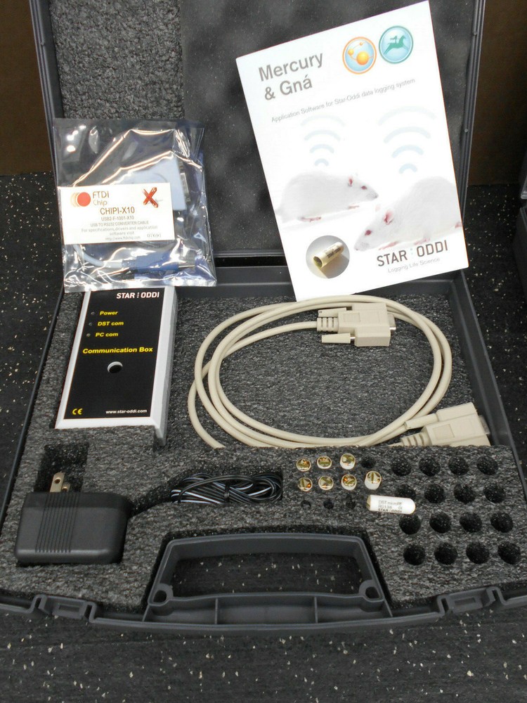 STAR ODDI TELEMETRY SYSTEM COMMUNICATION BOX W/ 8 MICRO RF DATA RECORDERS