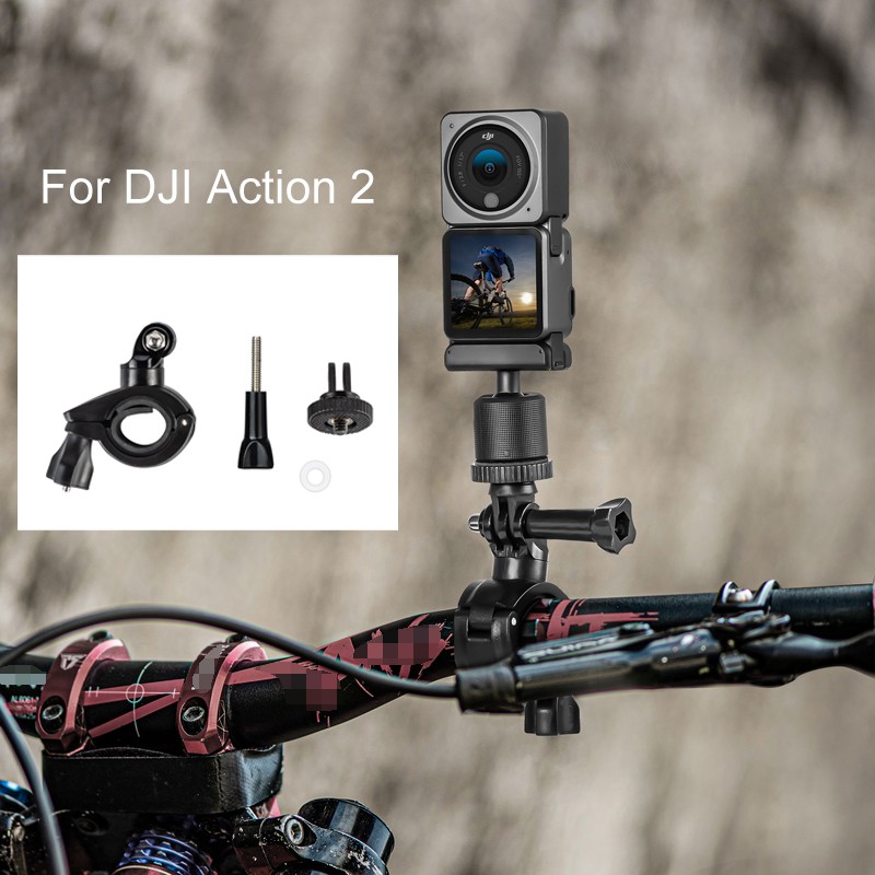 ABS Bicycle Bike Handlebar Mount Camera Holder Bracket For DJI Action 2 Camera