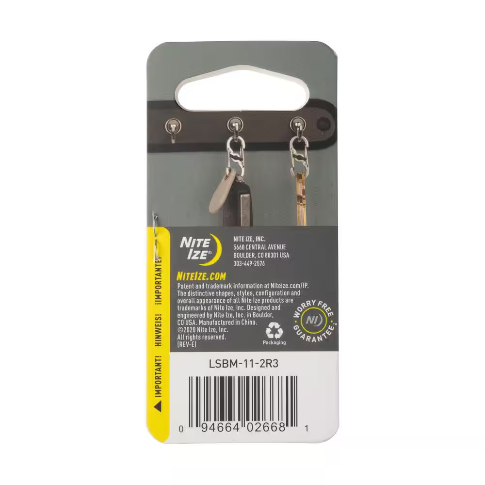 Stainless S-Biner Microlock (2-Pack)