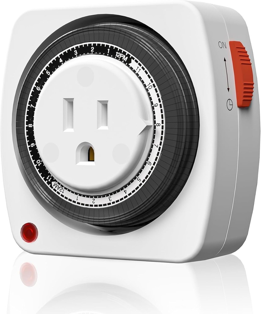 15-Minute Interval Indoor Timer - 24-Hour Programmable for Versatile Automation