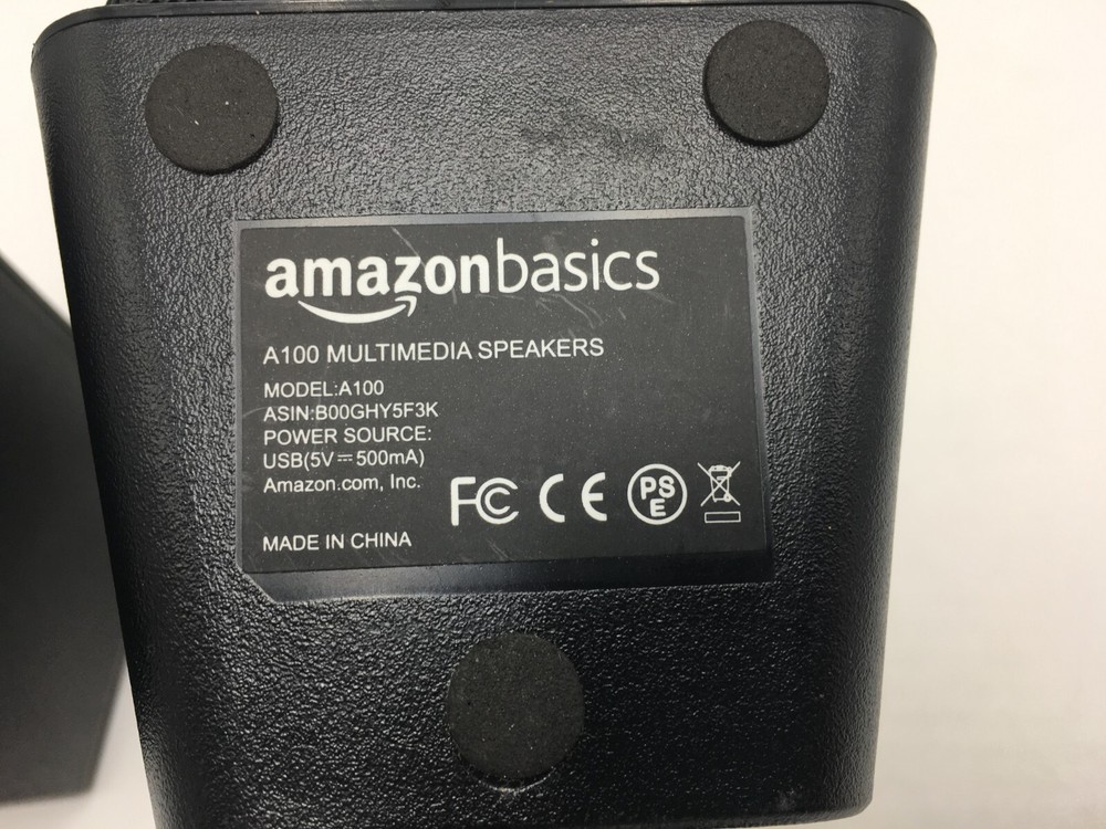 Amazon Basics A100 Multimedia Speakers Set Black