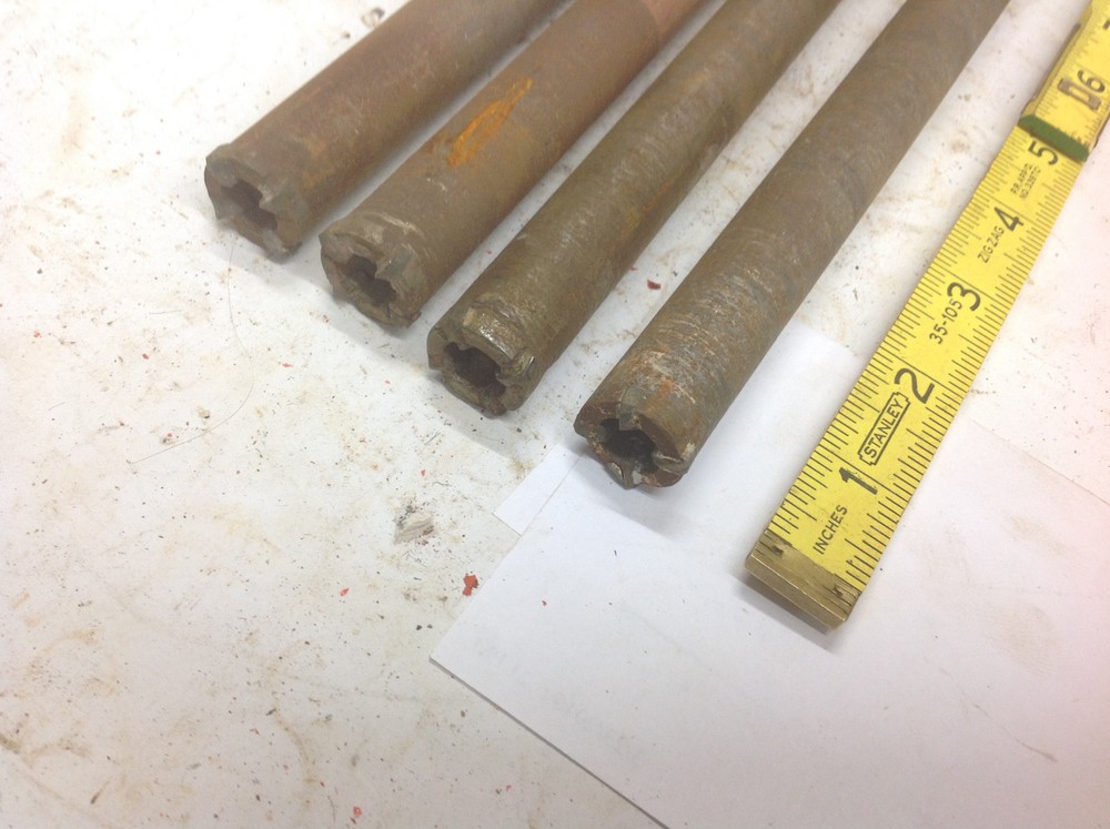 (4) Drillco 3/4" x 11 Thread Concrete Masonry Core Drill Bit. USED