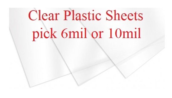 7"x10" Clear Plastic Stencil - Skeleton Hand (SA1304)*****