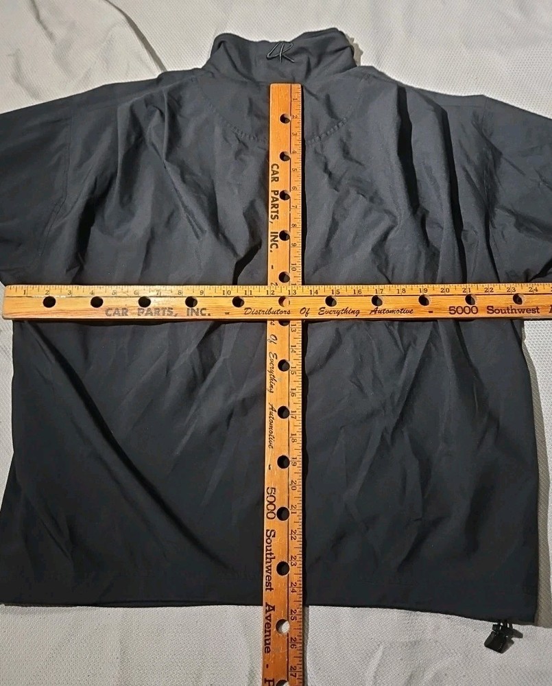 Vtg Zero Restriction Jacket Mens Medium Black 1/4 Zip Windstopper Pullover Y2k