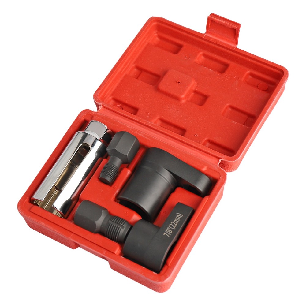 5PC Offset Oxygen Sensor Socket Set Automotive O2 Sensor Wrench Remover Tool Kit