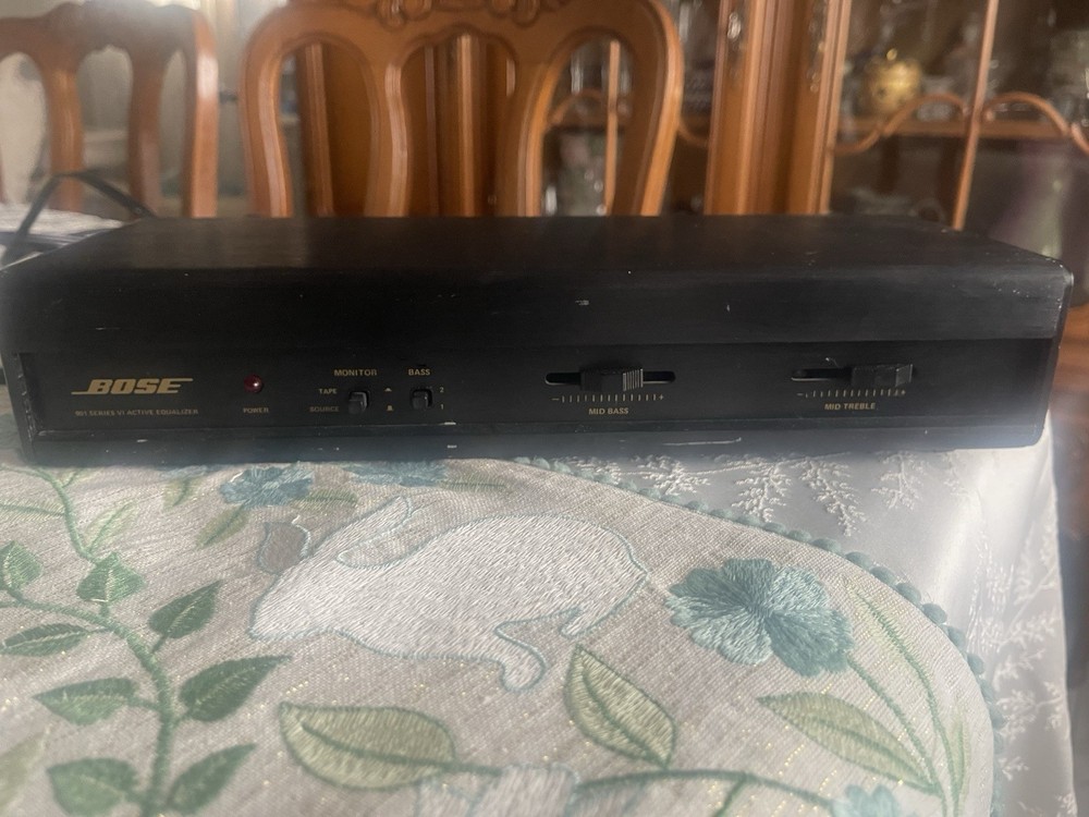 BOSE MODEL 901 Series VI Active Equalizer Black -Tested - Works