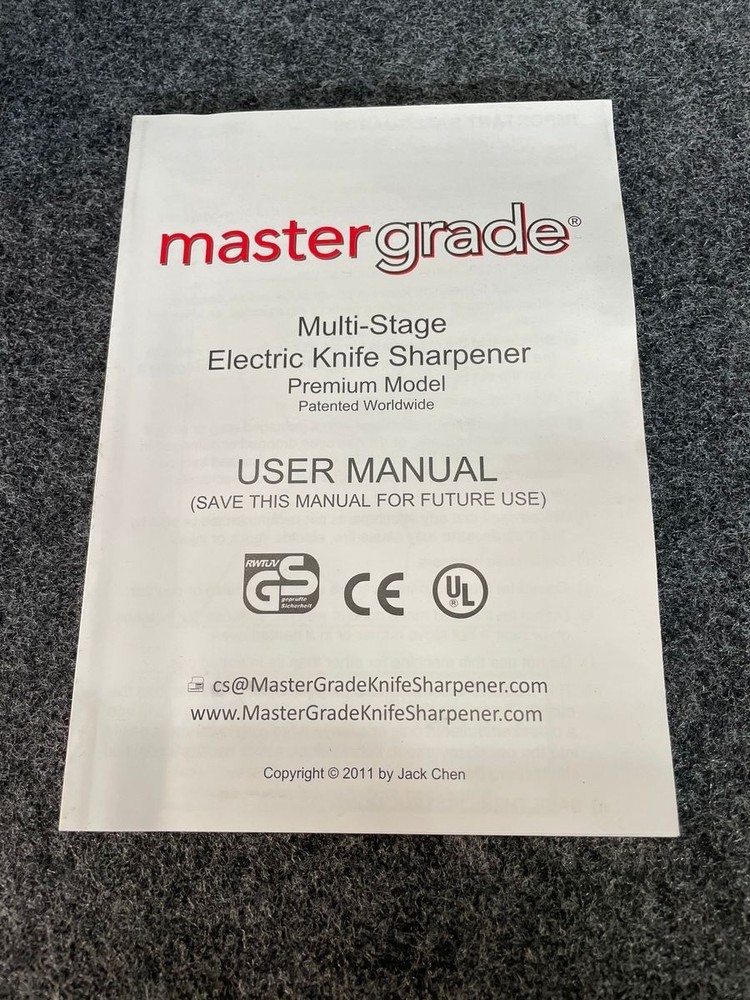 MASTER GRADE MG-600 Premium Electric Knife Sharpener White