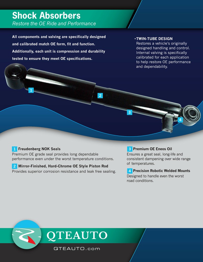 Set Front Quick Complete Strut-Rear Complete Shock Kit For 2016-2018 Mazda CX-9