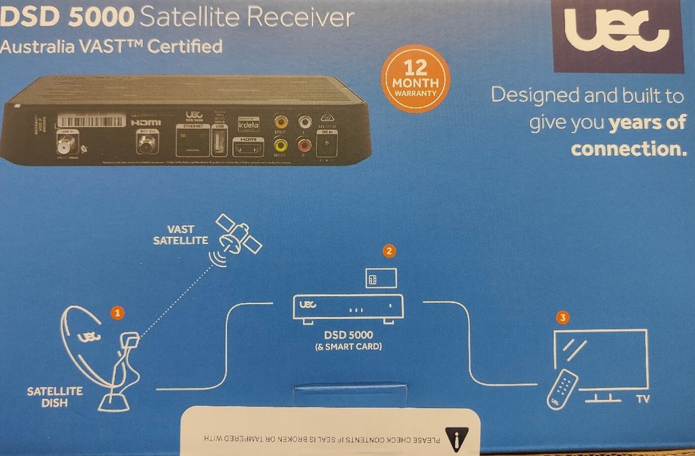 VAST Decoder Satellite Receiver Altech 2023 UEC DSD 5000 RV now Christian TV