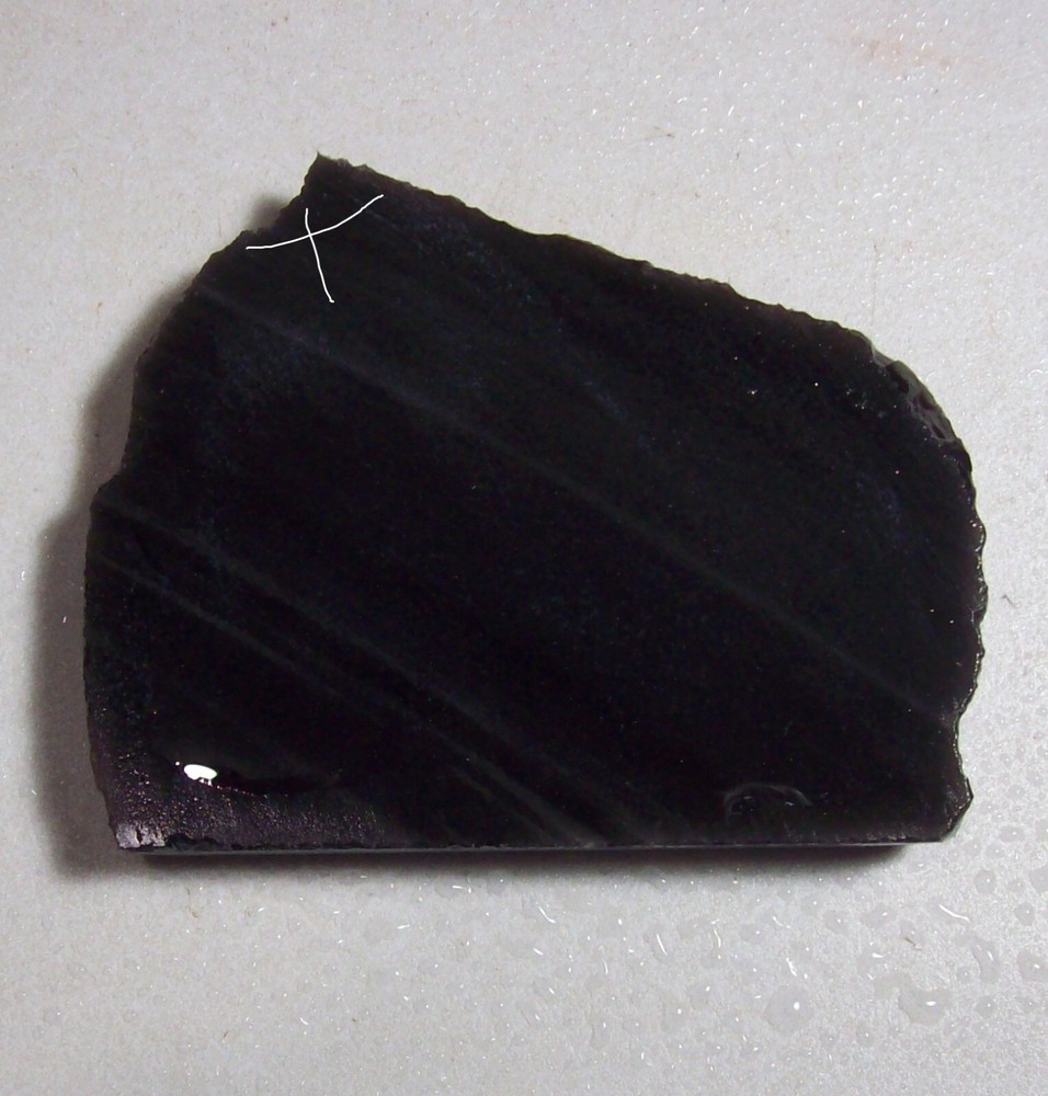 Natural Black Obsidian Lace-Rough/Slab/Cab/Wrap-2834
