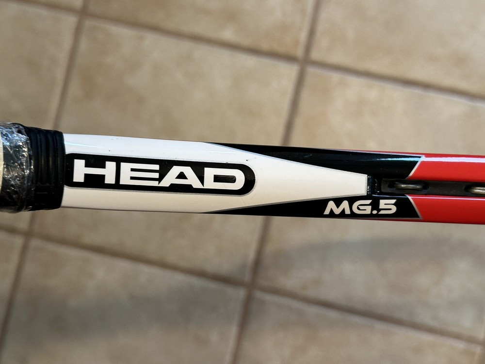 Head MG5 Red 4 3/8 Grip Tennis Racket Oversized 107”